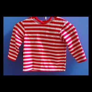 Jacadi 6 mos old baby blouse like new, pinkish red color